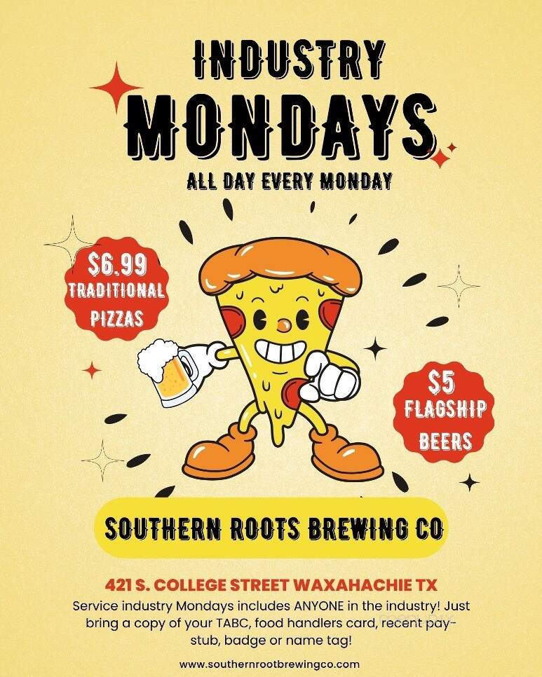 Southern Roots Brewing Company - Waxahachie, TX menu_pic