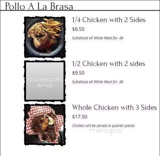 Carali's Rotisserie Chicken - Clarksville, IN menu_pic