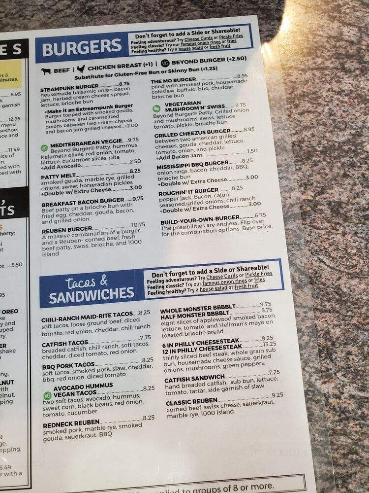 Mark Twain Dinette - Hannibal, MO menu_pic