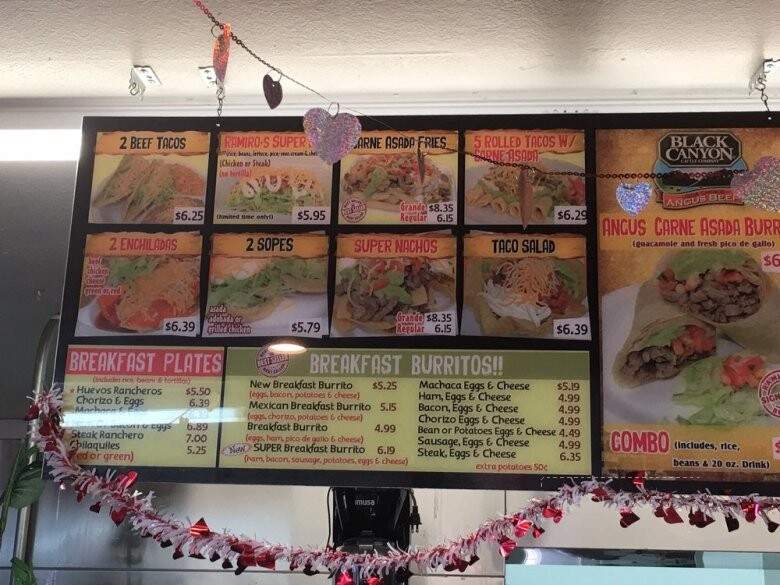 Ramiro's Mexican Food - Buckeye, AZ menu_pic