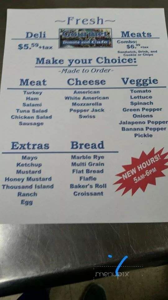 Gourmet Donuts - Mount Juliet, TN menu_pic