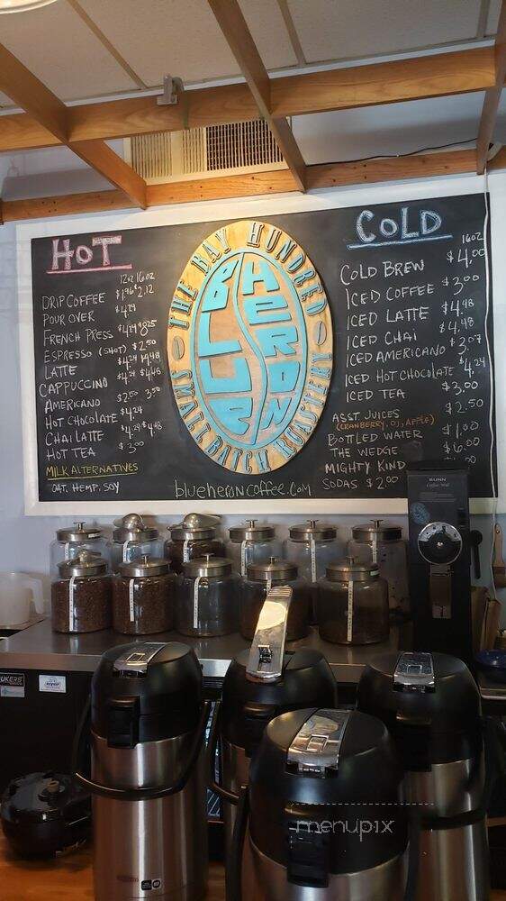 Blue Heron Coffee - St. Michaels, MD menu_pic