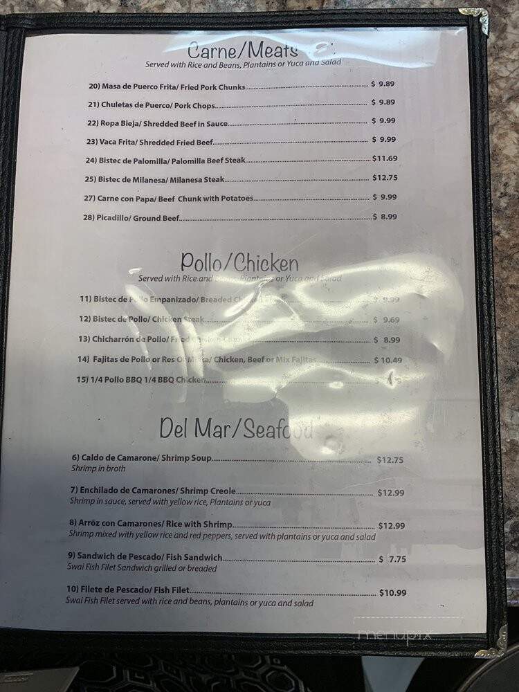 Prado's Cuban Cafe - Belle Glade, FL menu_pic