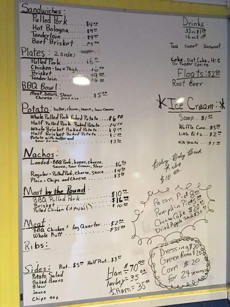 Big John's BBQ - Crossville, TN menu_pic