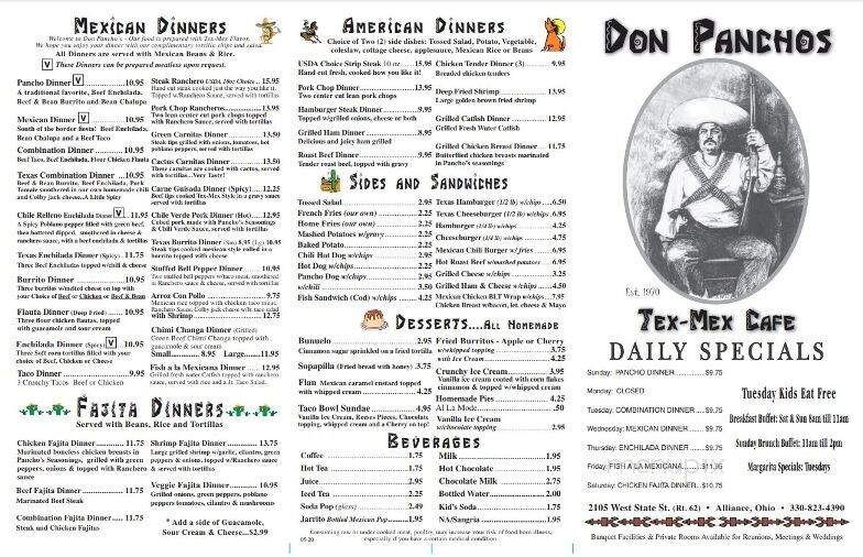Don Pancho's Tex-Mex Cafe - Alliance, OH