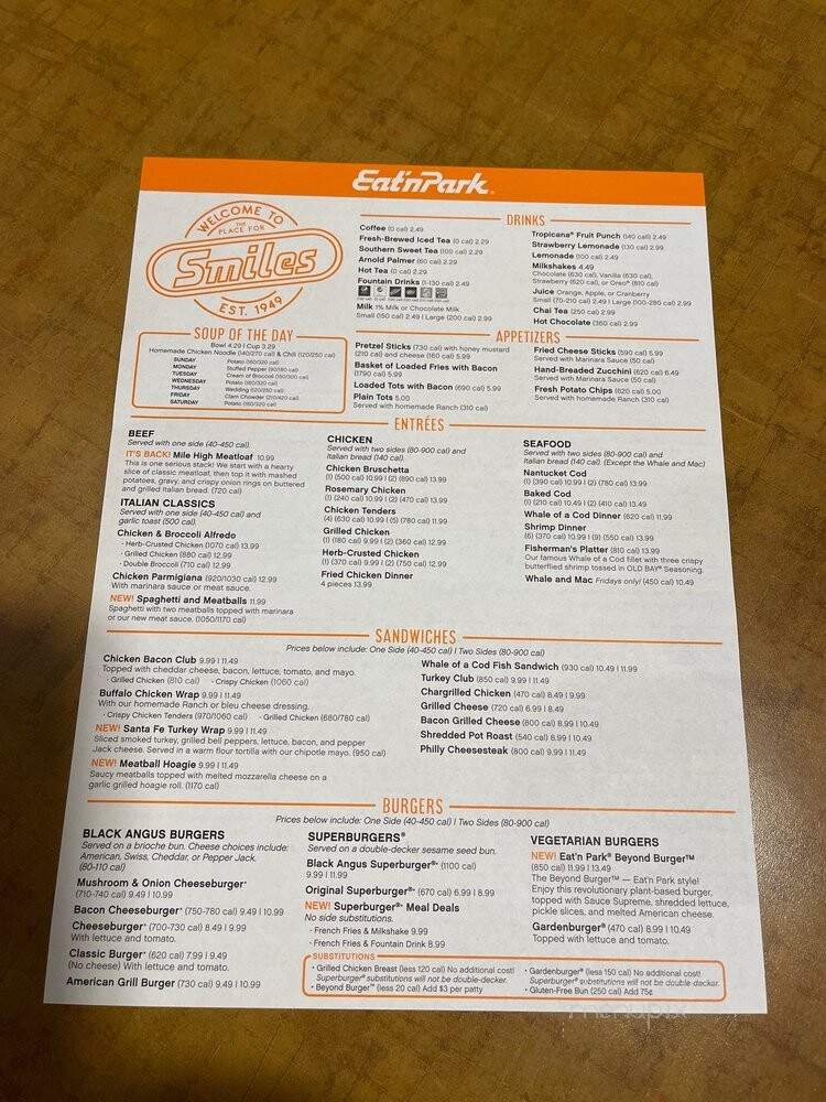 Eat'n Park Restaurant - Warren, OH menu_pic