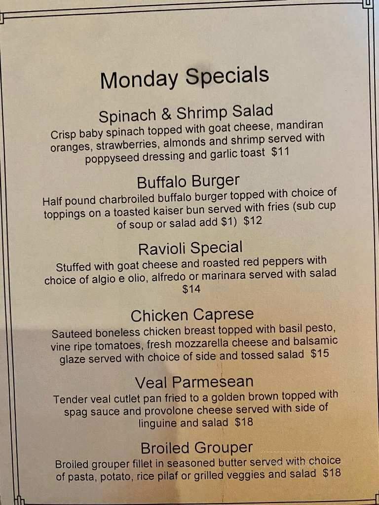 Palombo's Italian Restaurant - North Canton, OH menu_pic