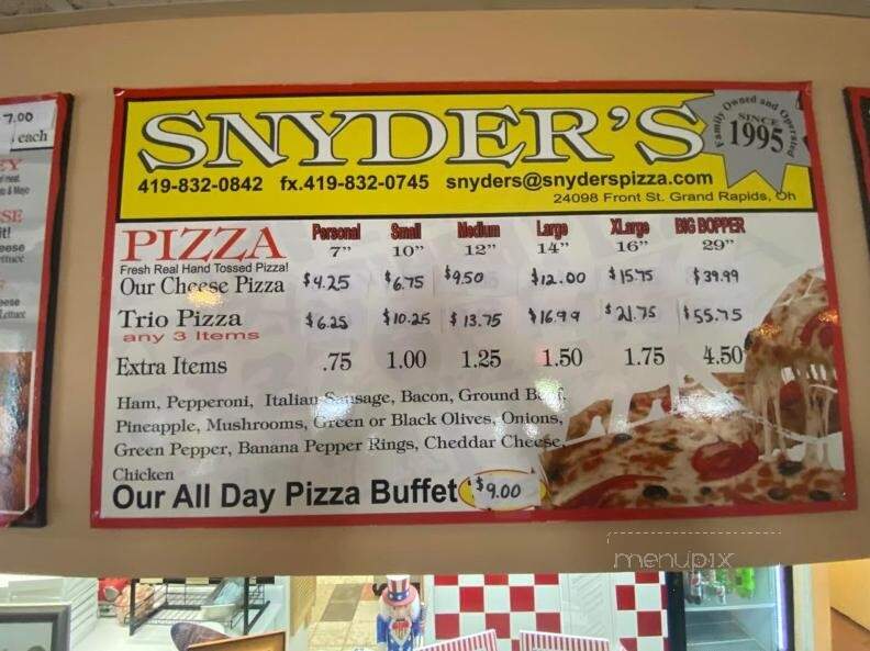 Pisanello's Pizza - Grand Rapids, OH menu_pic