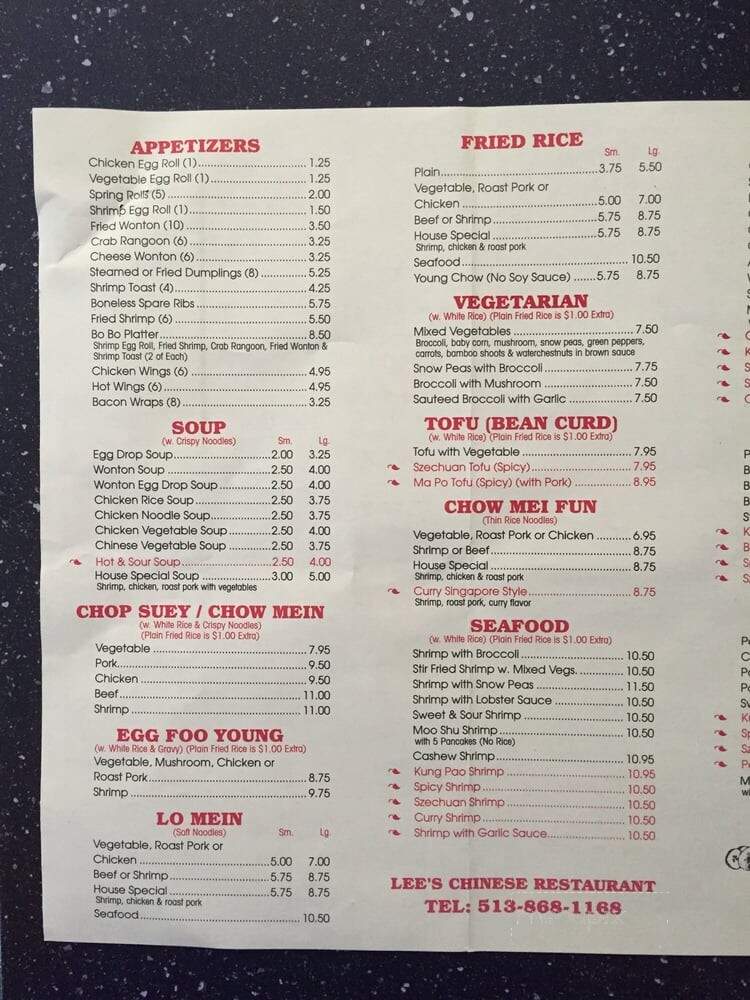 Lee's Chinese Restaurant - Fairfield, OH