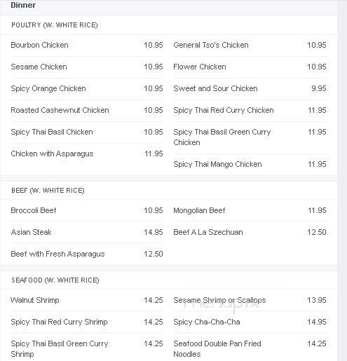 Wild Wok 127 - Hickory, NC menu_pic