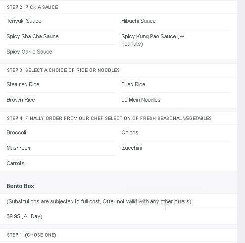Wild Wok 127 - Hickory, NC menu_pic