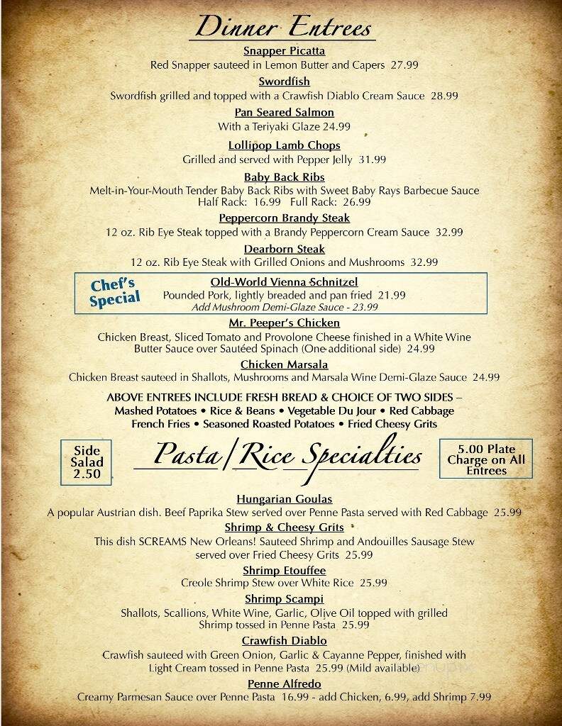 Englewoods on Dearborn - Englewood, FL menu_pic
