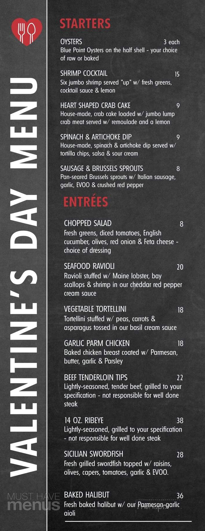 Crooner's Lounge - Fort Scott, KS menu_pic