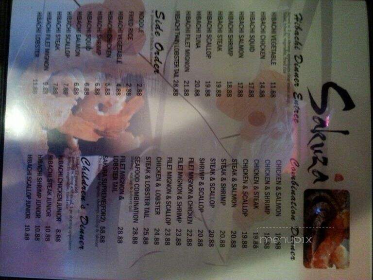 Sakura Sushi & Steak House - Norfolk, NE menu_pic