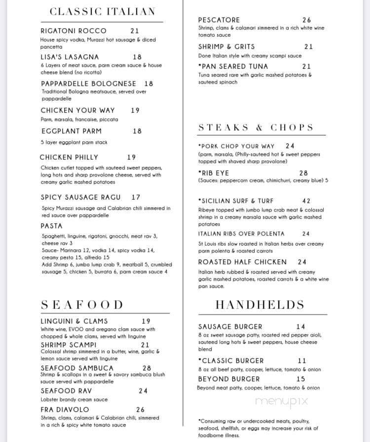 Via Mia - Luzerne, PA menu_pic