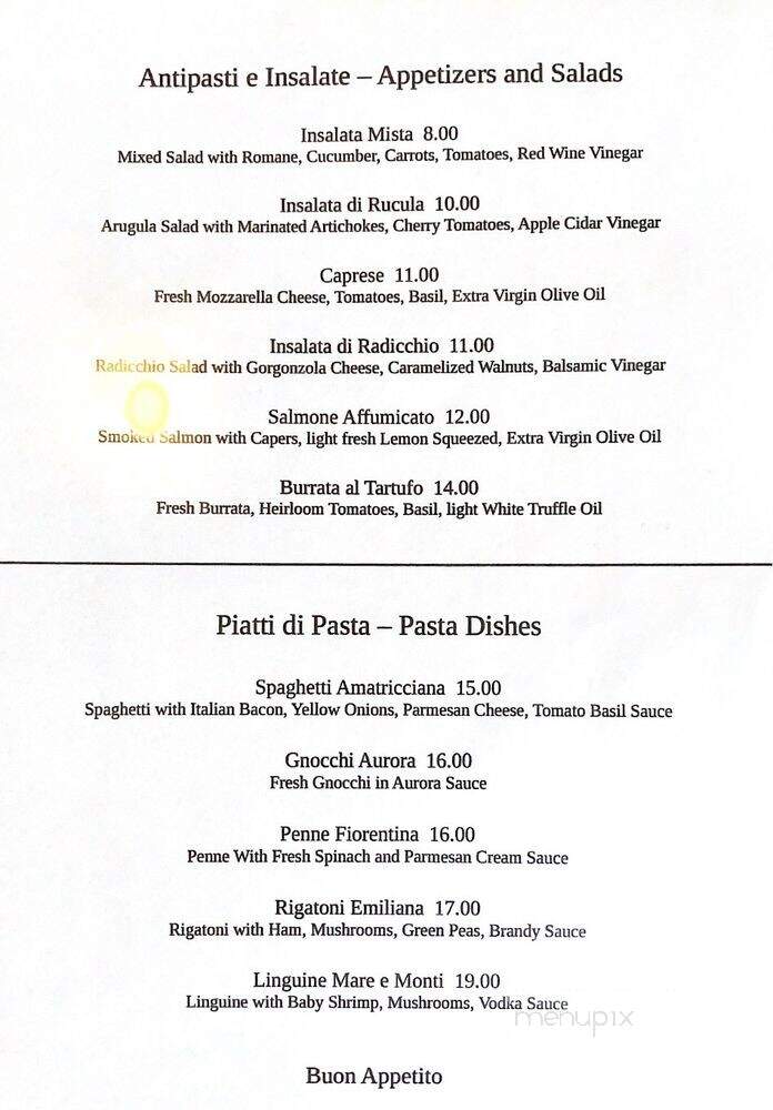 Ezio Bistro - San Antonio, TX menu_pic