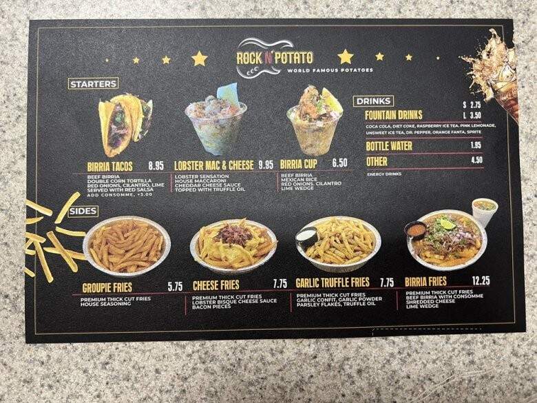 Rock N' Potato - Las Vegas, NV menu_pic