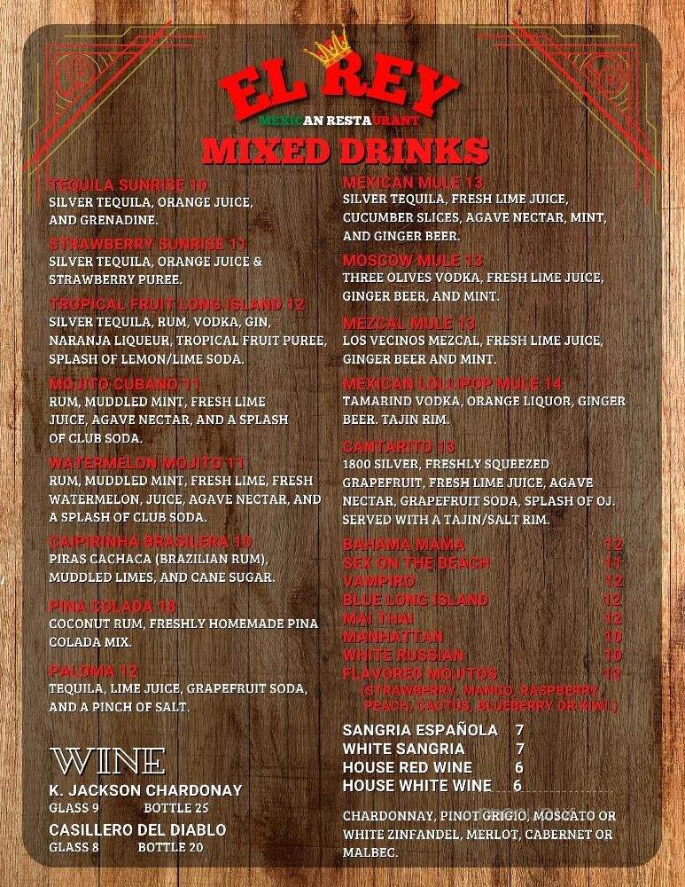El Rey Mexican Restaurant - Vero Beach, FL menu_pic