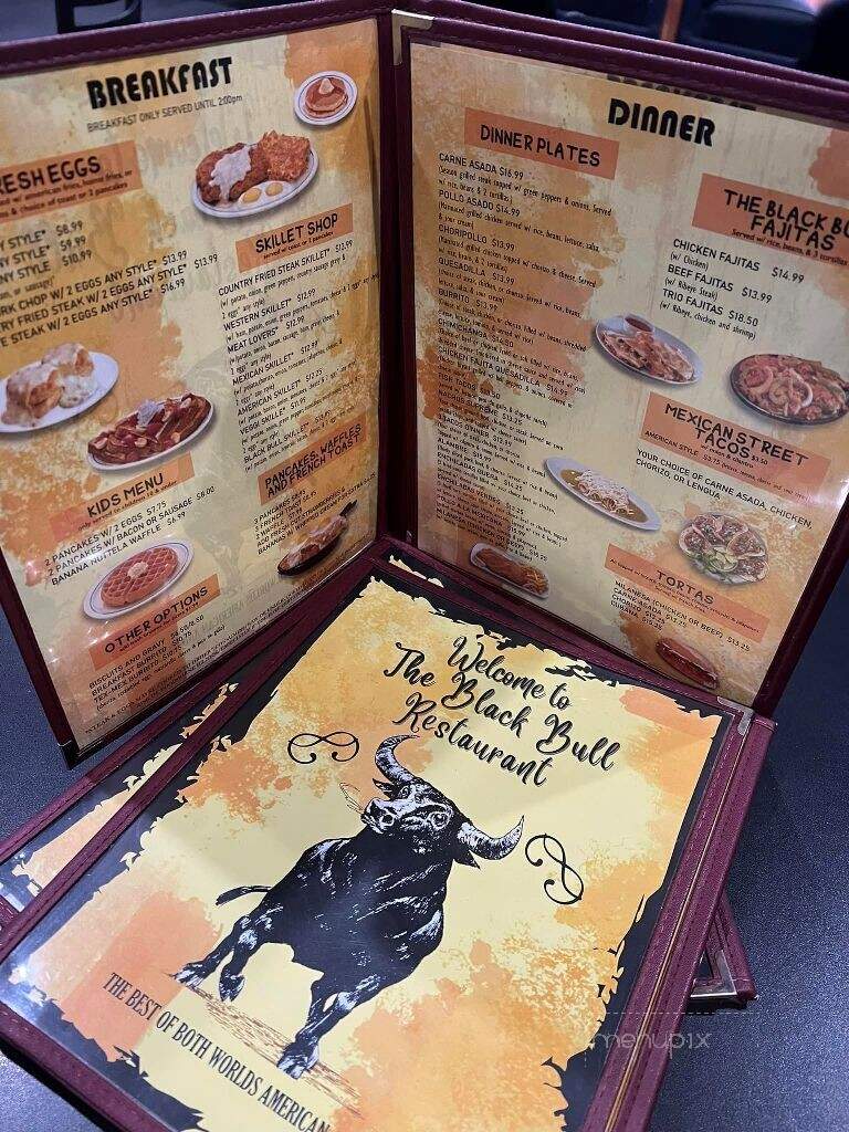 The Black Bull Restaurant - Champaign, IL menu_pic