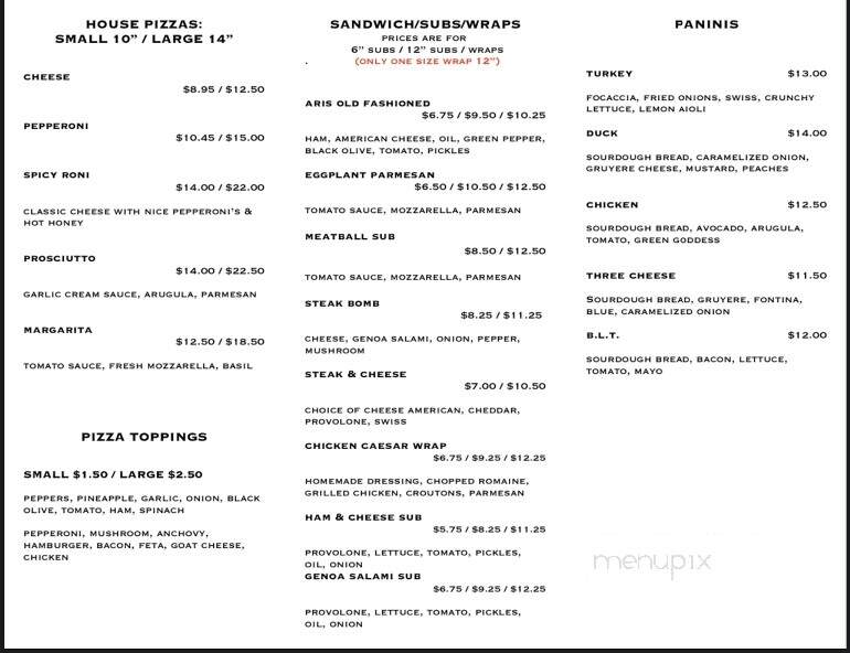 Norway Pizza XChange - Norway, ME menu_pic