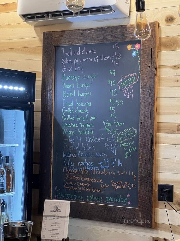 Killing Tree Winery - Dresden, OH menu_pic