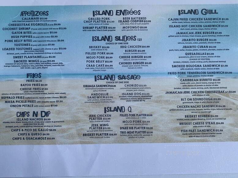 Grillbillies Island BBQ - Clarksboro, NJ menu_pic