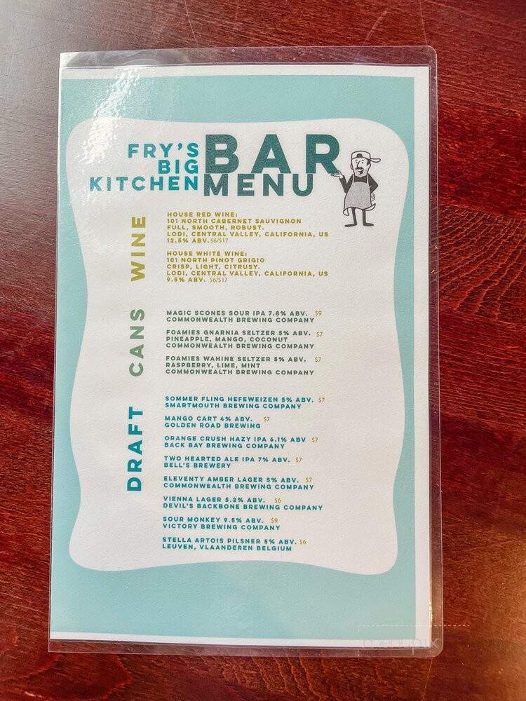 Fry's Big Kitchen - Virginia Beach, VA menu_pic