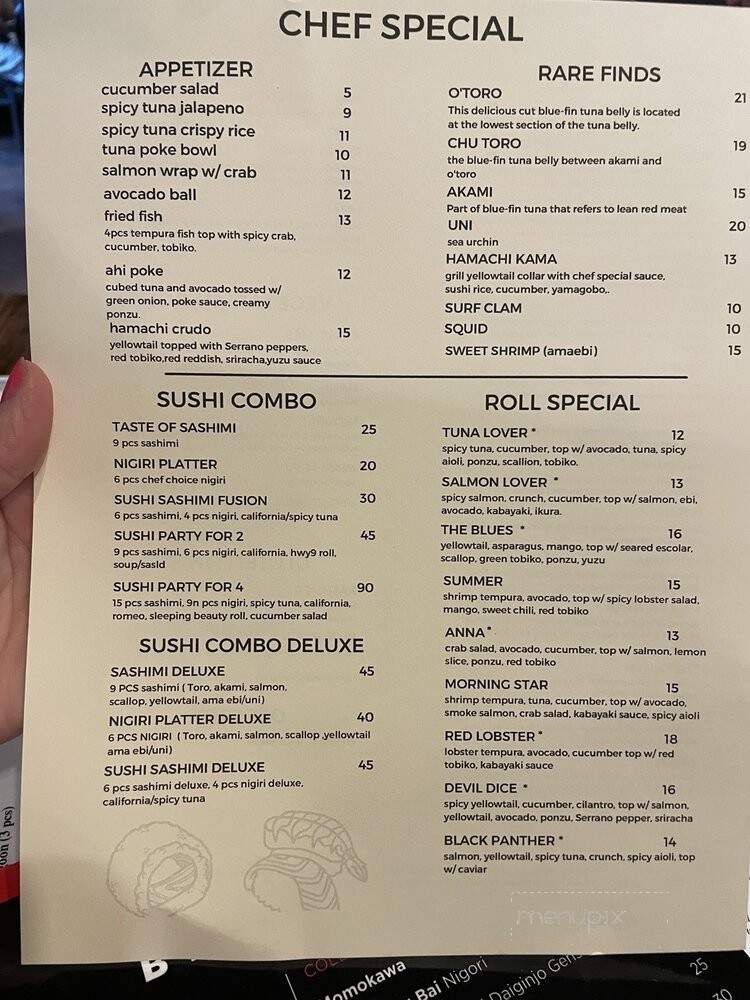 Konnichiwa - Fort Mill, SC menu_pic