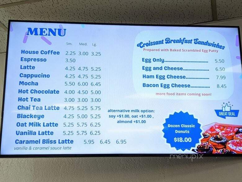 Cruel Donuts - San Mateo, CA menu_pic