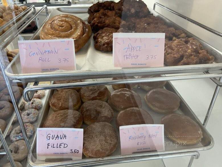 Cruel Donuts - San Mateo, CA menu_pic