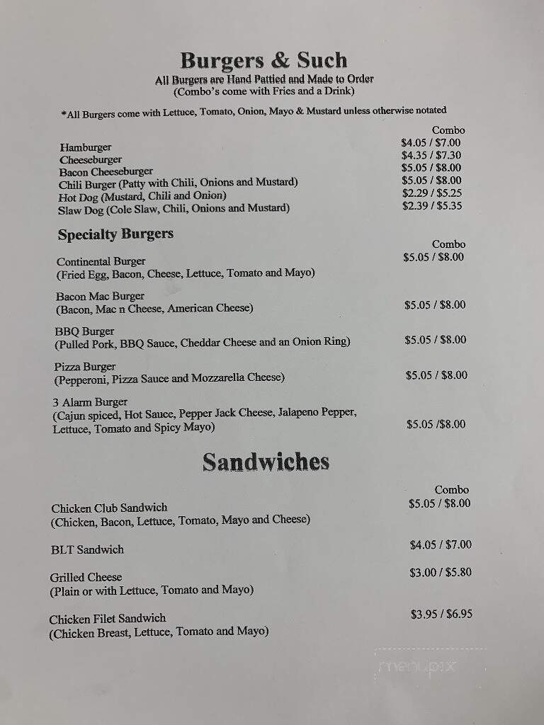 Maple Leaf Diner - Church Hill, TN menu_pic
