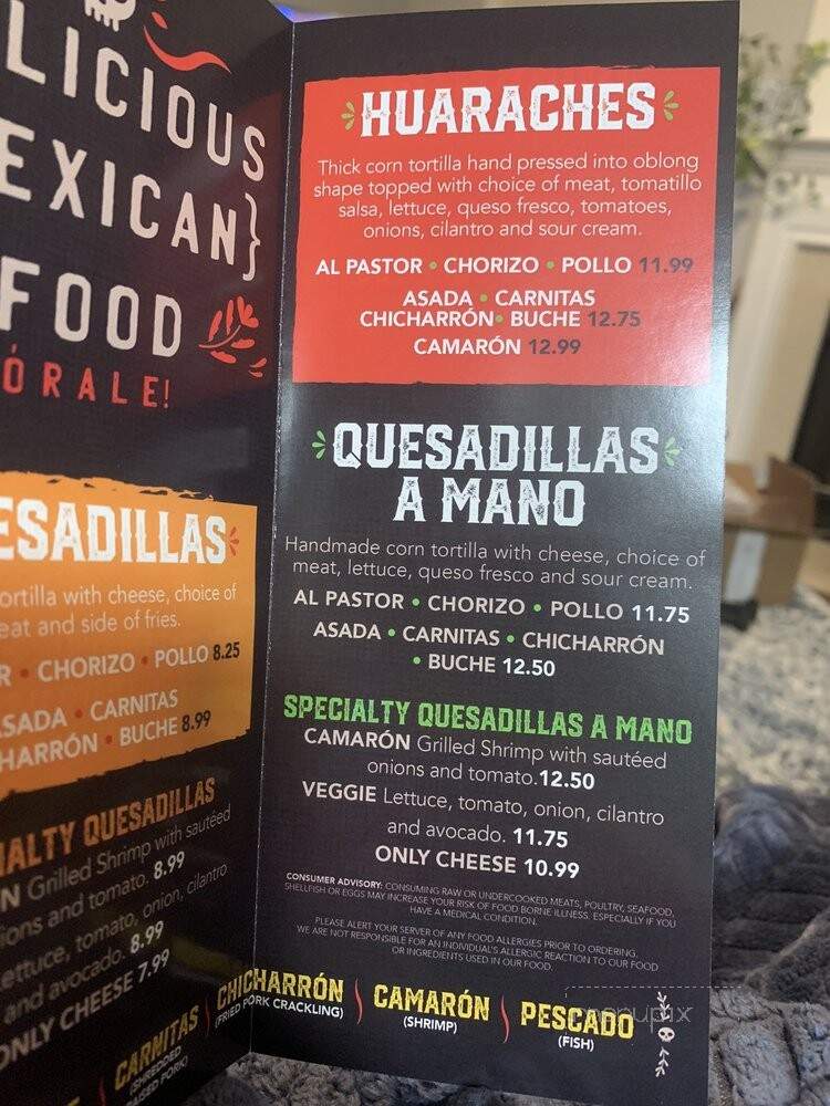El Serranito Taqueria - Marietta, GA menu_pic