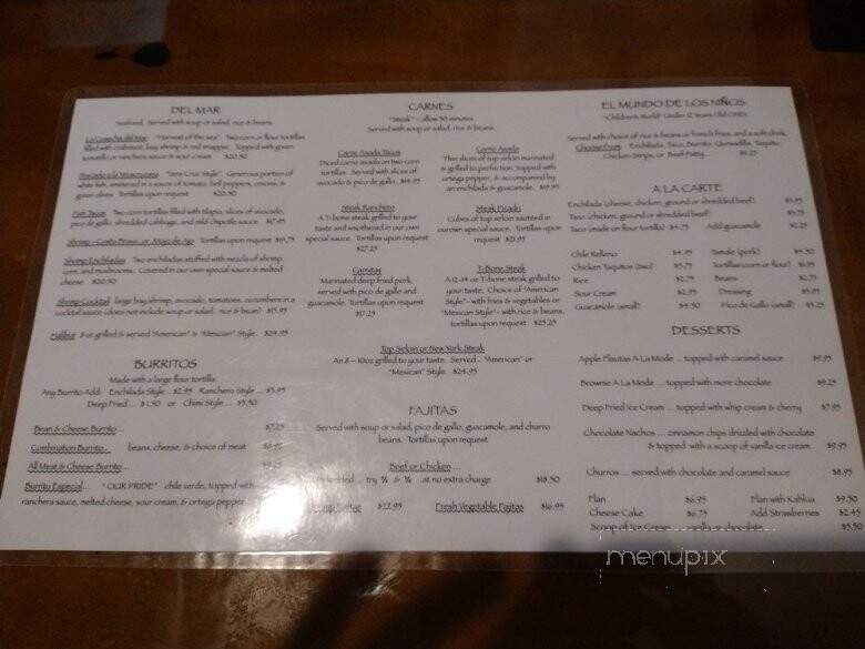 Emilio's Mexican Restaurant & Cantina - Lake Elsinore, CA menu_pic