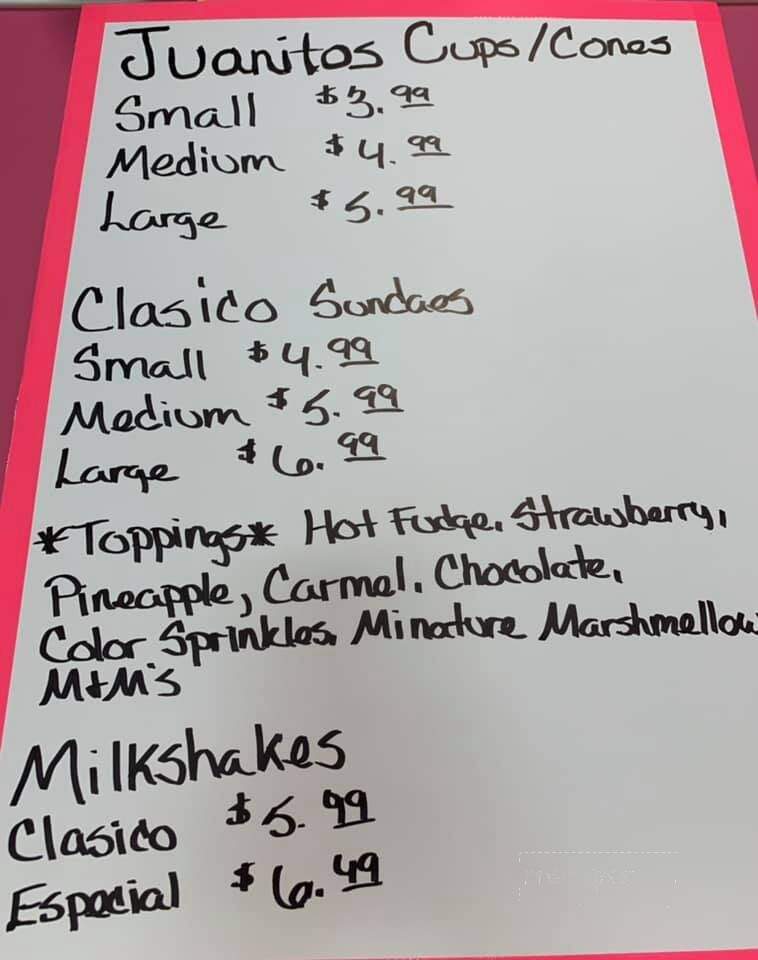 Juanito's Street Tacos - Bardstown, KY menu_pic