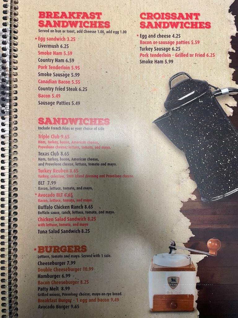 Sunshine Family Restaurant - Kannapolis, NC menu_pic