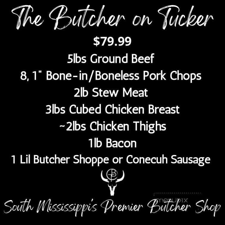 The Butcher on Tucker - Vancleave, MS menu_pic