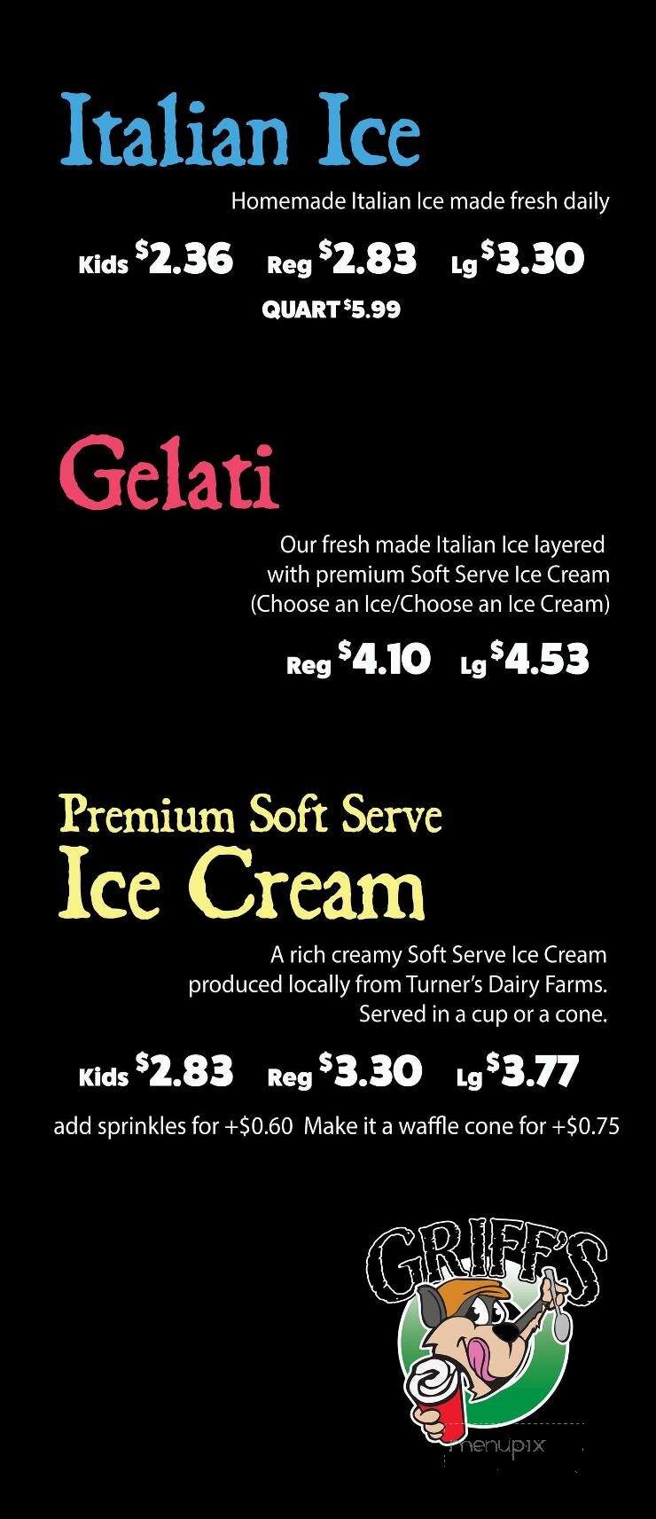 Griff's Italian Ice & Soft Serve - Export, PA