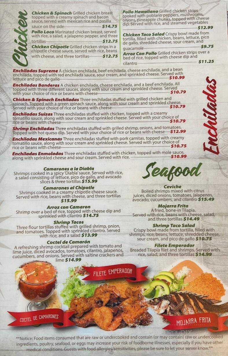 El Patron Mexican Style Food - Tarboro, NC menu_pic