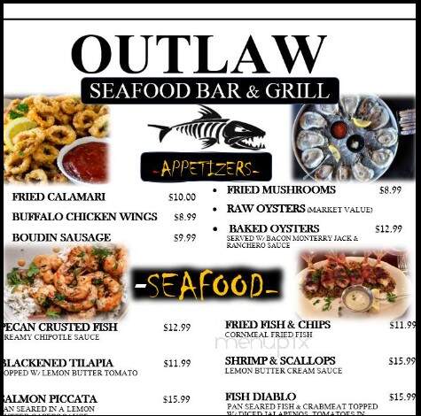 Outlaw Seafood Bar and Grill - Lytle, TX