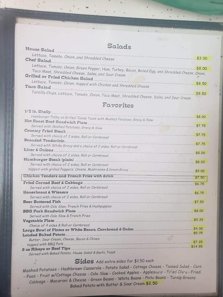 AJ's Diner - Crossville, TN menu_pic
