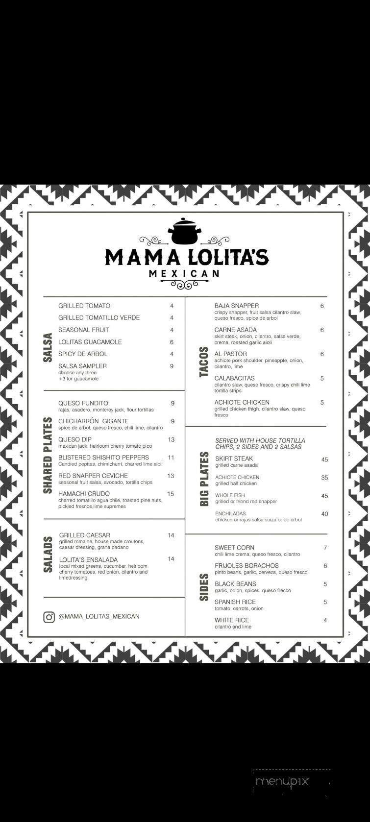 Mama Lolita's Mexican - Broomfield, CO menu_pic