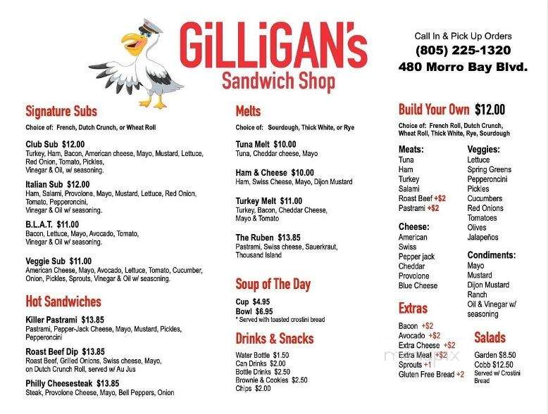 Gilligan's Sandwich Shop - Morro Bay, CA