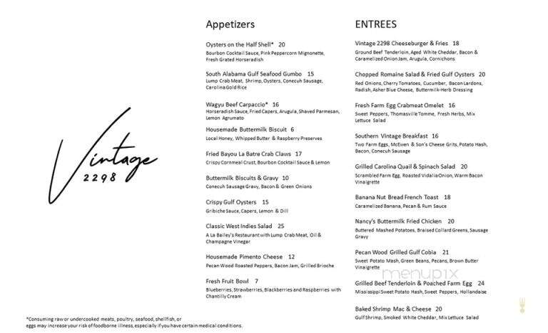 Vintage 2298 - Auburn, AL menu_pic