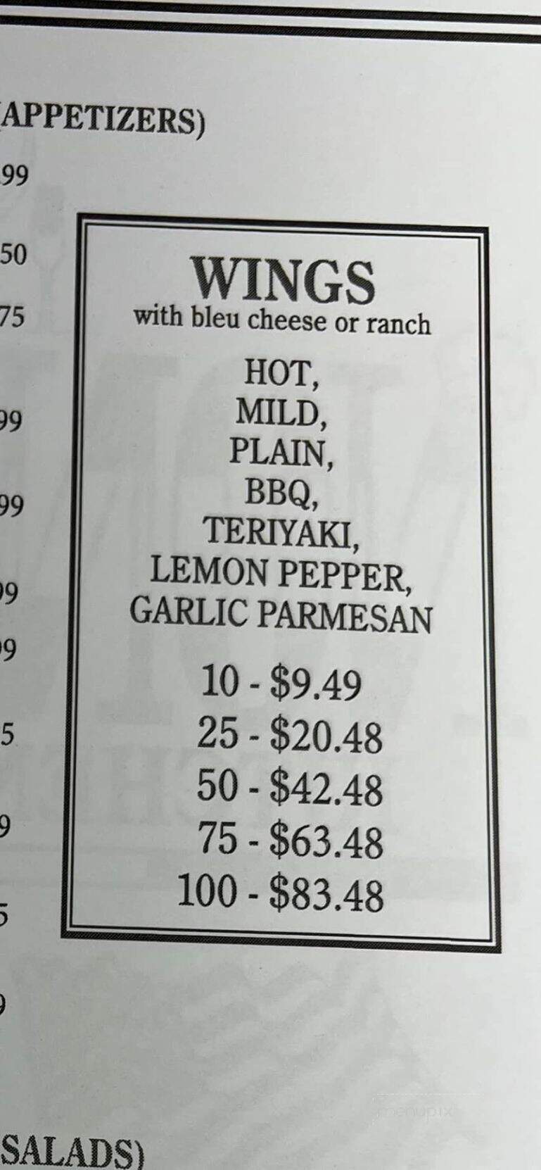 Nonno's Kitchen & Grill - Sanford, NC menu_pic