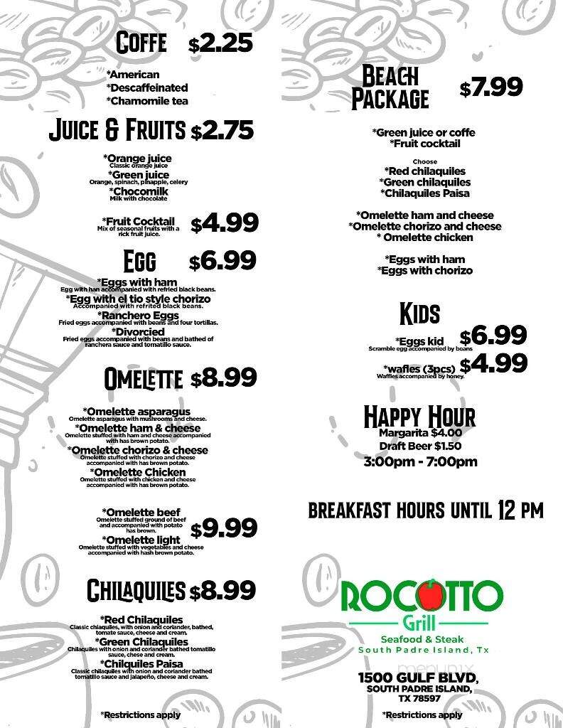 Rocotto Grill - South Padre Island, TX