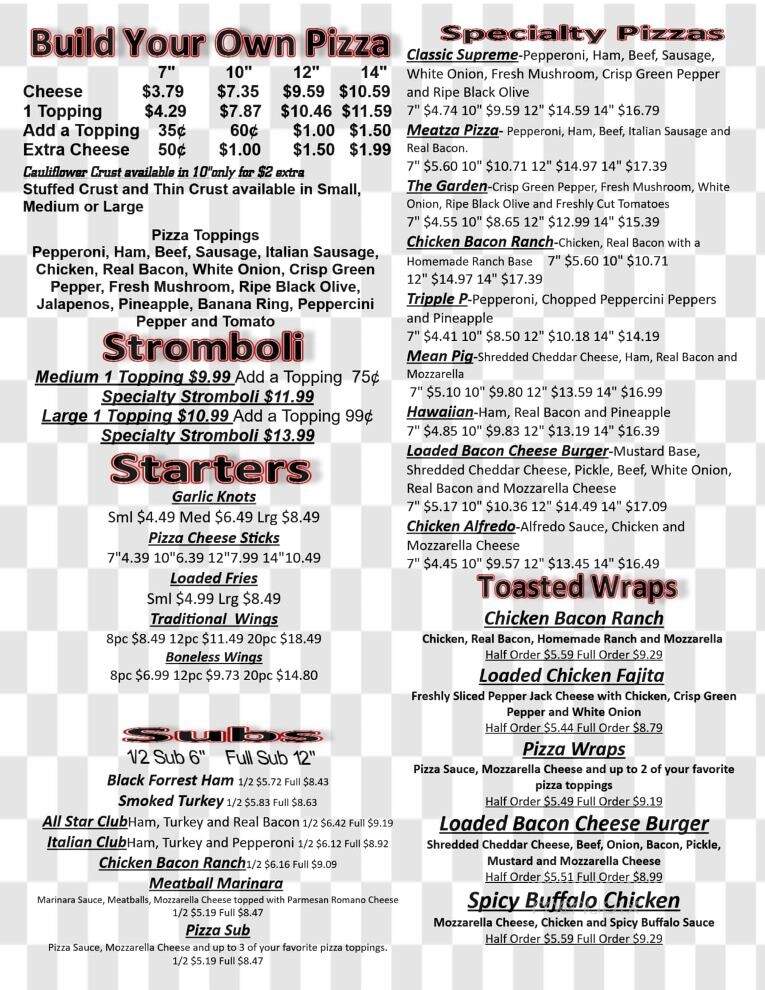 Wills Pizzeria - Hazen, AR menu_pic