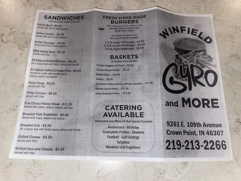 Winfield Gyros - Crown Point, IN