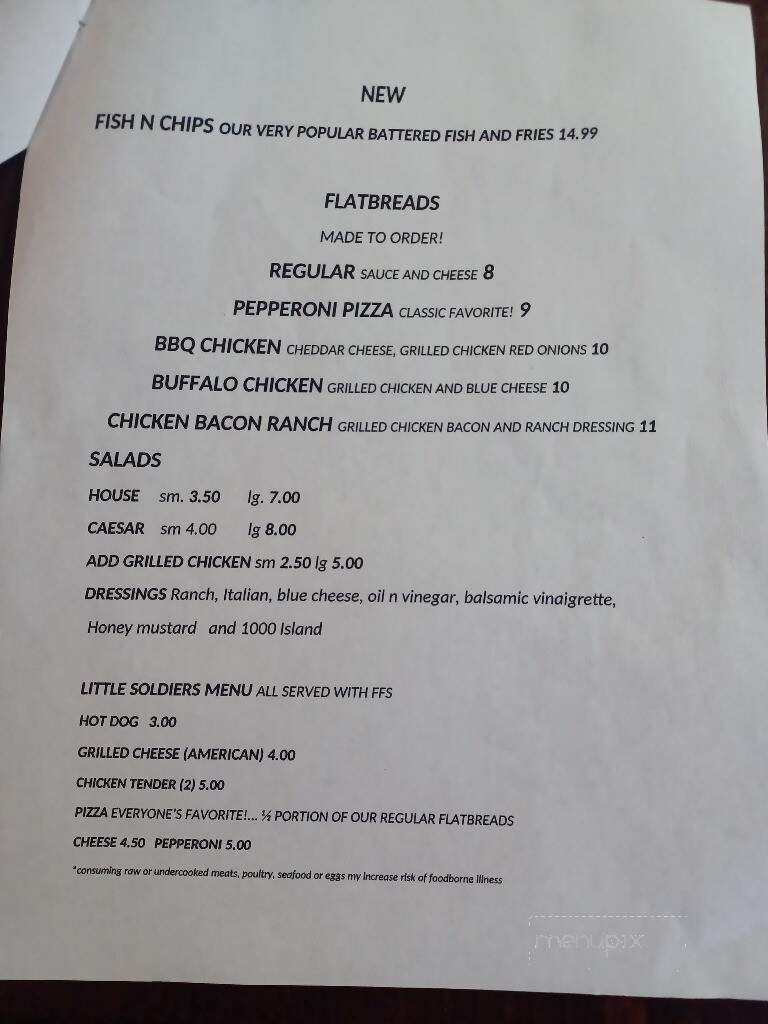 The Off Post Pub - Bechtelsville, PA menu_pic