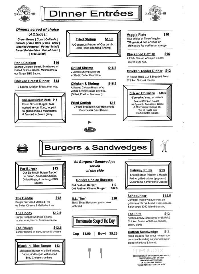 3 Gen's Grill - Avon Park, FL menu_pic
