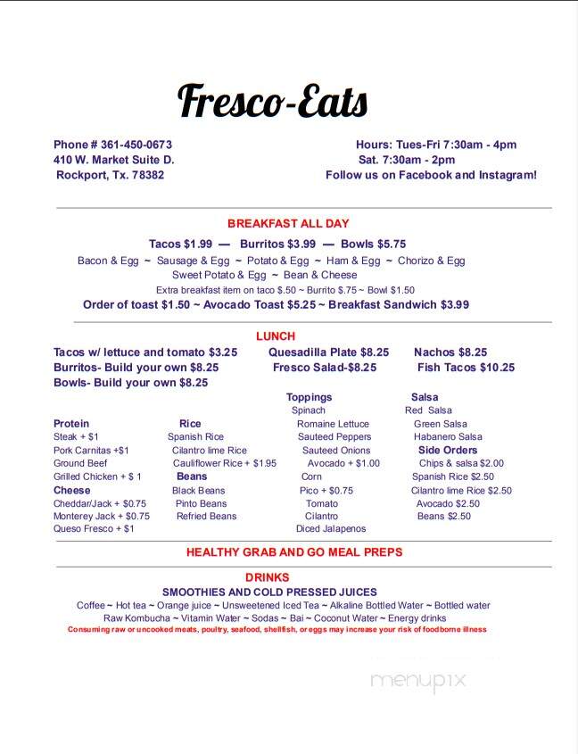 Fresco-Eats - Rockport, TX